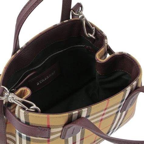 Borse Burberry in Pelle Bordeaux 